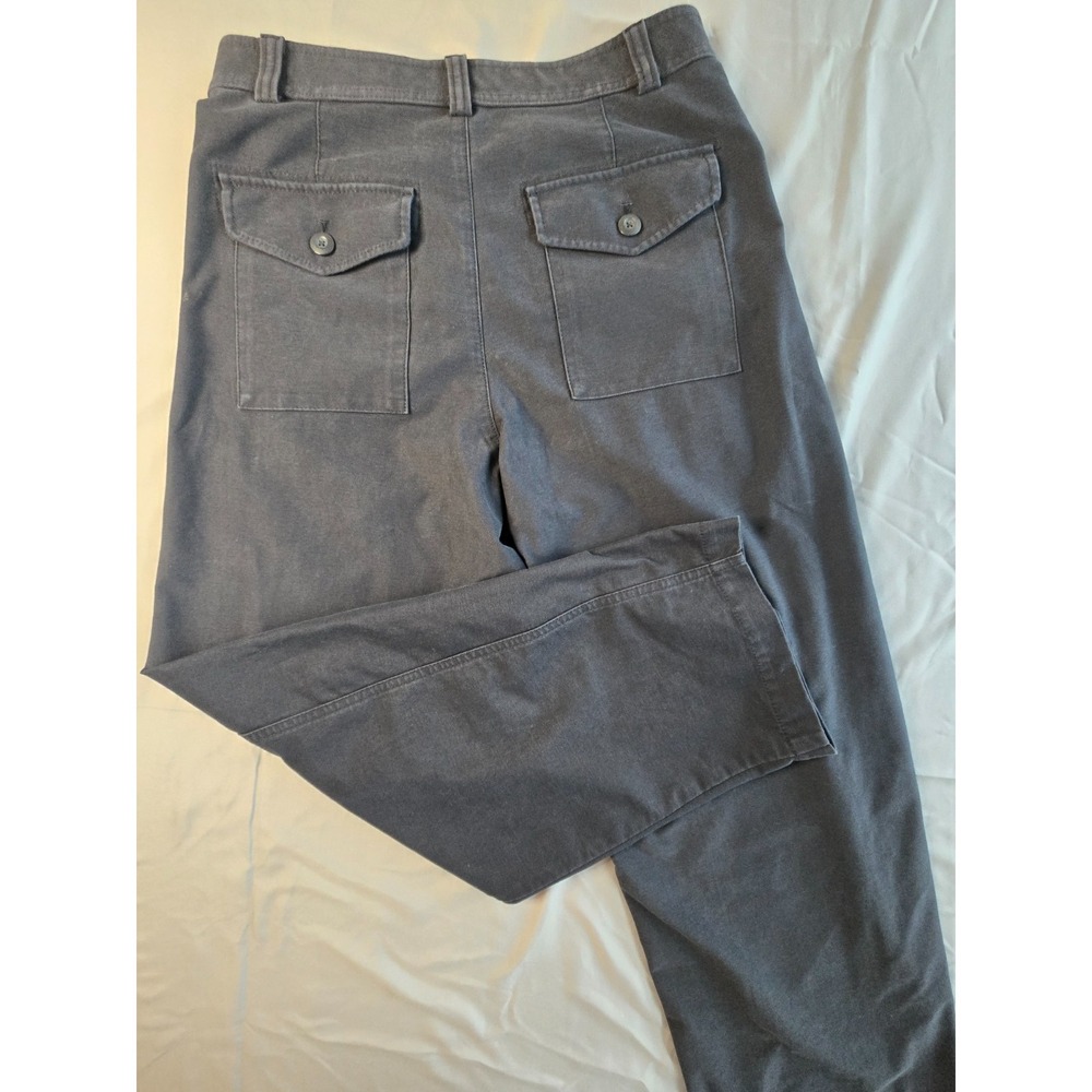 Uniqlo Balloon Pants Minimalis Preppy Colleage Vibe Punk Barrel Shape Navy Blue - Picture 7 of 15